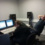 Wib and Harriet in the studio